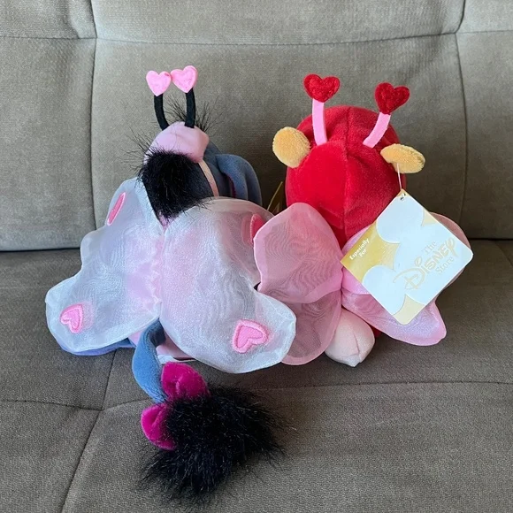 Disney Mini Bean Bag Lovebug Eeyore and Firefly Pooh - Picture 2 of 4